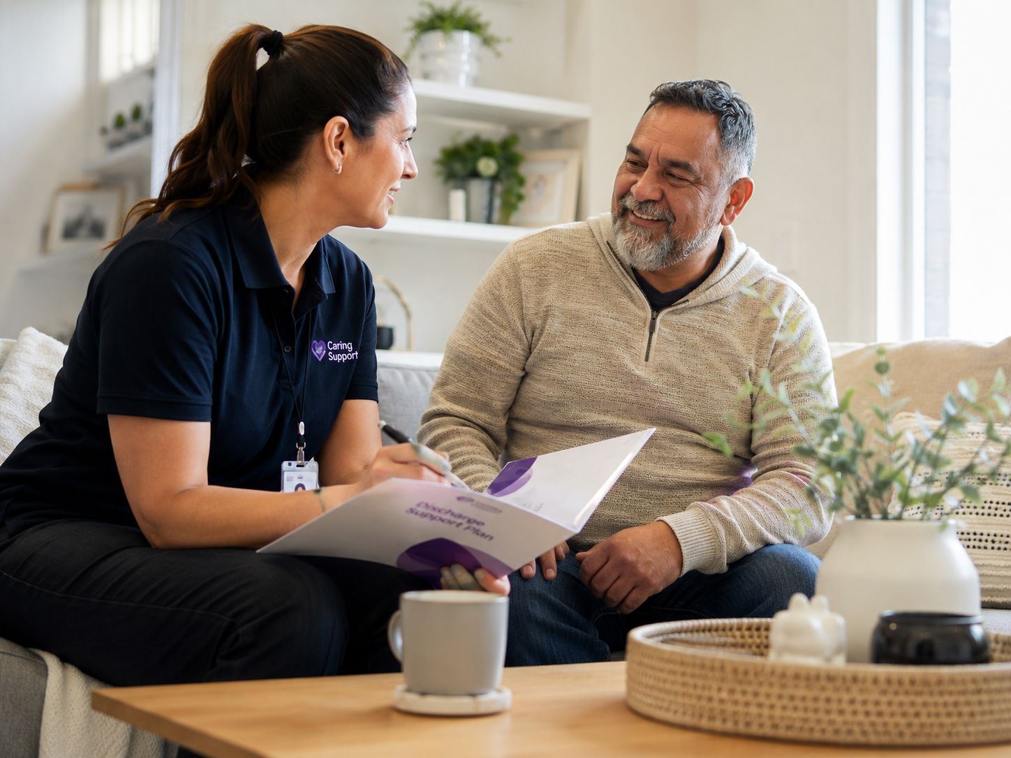 Hospital discharge support planning